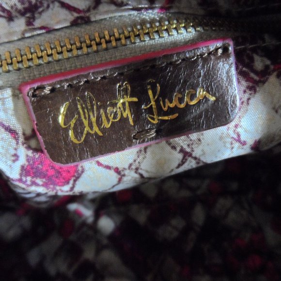 NWT Elliott Lucca Brown Weaved Crossbody - Picture 9 of 10